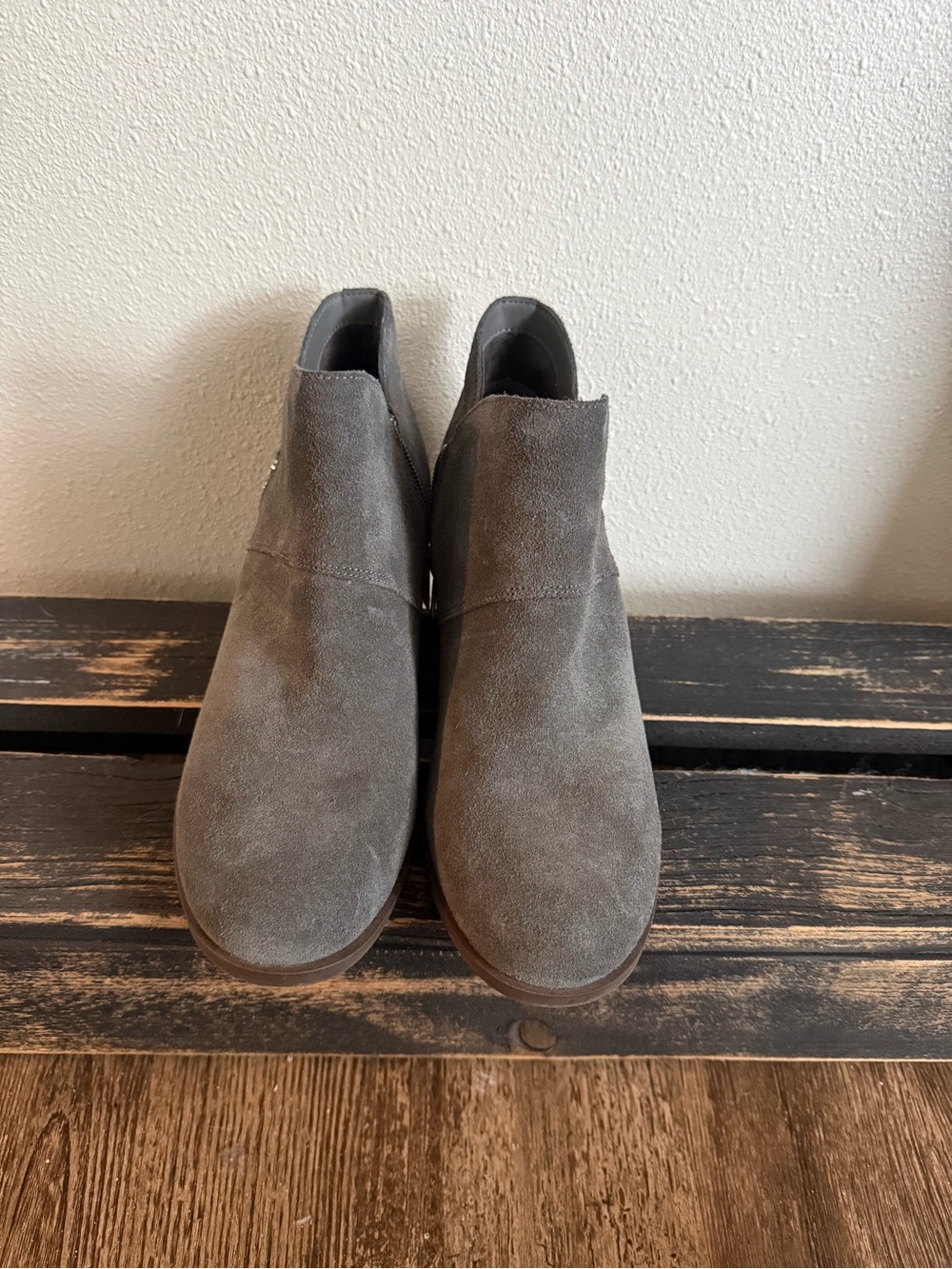Koolaburra Suede Ankle Boots - Gray